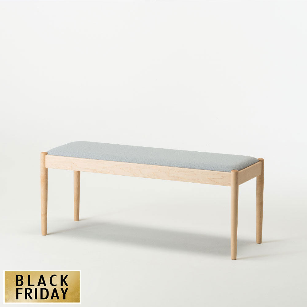 【20%OFF】フォルクベンチ (メープル・張地:KC-4727/亜麻ベージュ)