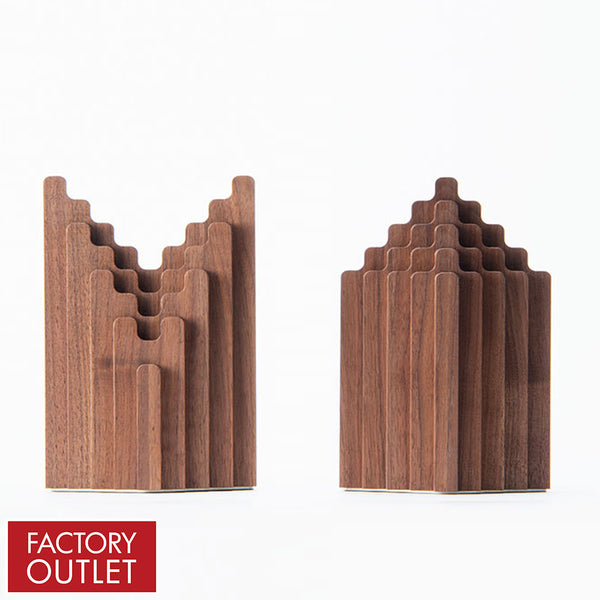 【25%OFF】ブックエンド TORIDE(ウォルナット)
