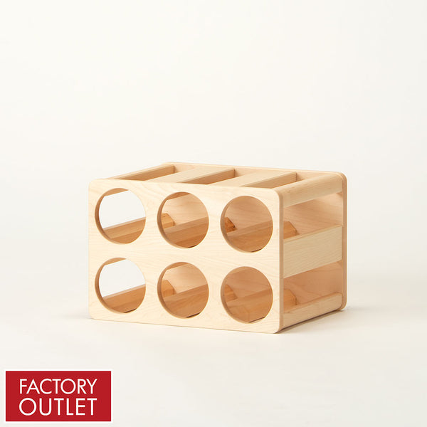 【30%OFF】 ボトルラック 6(メープル)