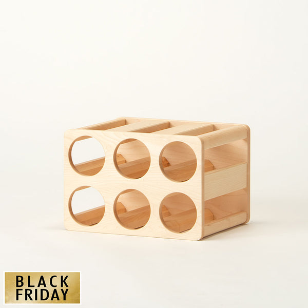 【30%OFF】 ボトルラック 6(メープル)